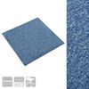 vidaXL Tapete 20 pcs Azul 50 x 50 cm 100% Polipropileno