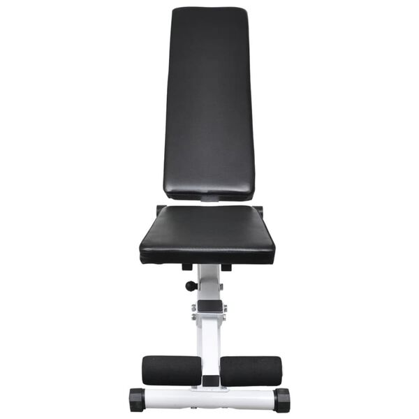 vidaXL Banco musculação c/ conjunto de barras e halteres 30,5 kg