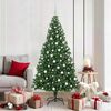 vidaXL &Aacute;rvore de Natal Artificial Verde 180 cm PVC, A&ccedil;o e Pl&aacute;stico