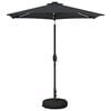 vidaXL Parasol de Jardim com Luzes LED e Base 230 x 230 cm Poli&eacute;ster