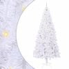 vidaXL &Aacute;rvore de Natal Artificial com 300 LEDs Branco 240 cm PVC e A&ccedil;o
