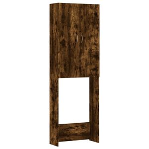 vidaXL Arm&aacute;rio m&aacute;quina lavar roupa 64x25,5x190 cm carvalho fumado