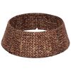vidaXL Collar para &Aacute;rvore de Natal Redondo Castanho Di&acirc;m. 45 x 22 cm