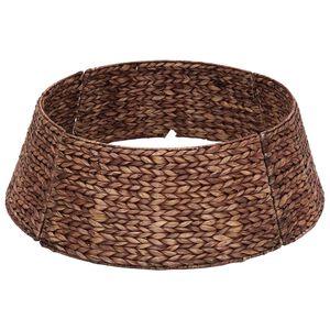 vidaXL Collar para &Aacute;rvore de Natal Redondo Castanho Di&acirc;m. 45 x 22 cm