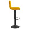 vidaXL Bancos de bar 2 pcs veludo amarelo mostarda