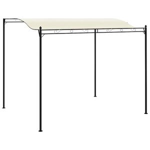 vidaXL Gazebo tecido branco nata