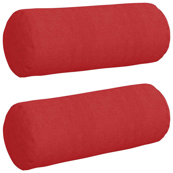 vidaXL Almofadas de Apoio 2 pcs Vermelho &Oslash; 15 x 40 cm tecido