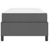 vidaXL Cama Box Cinza Escuro 90 x 190 cm tecido