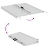 vidaXL Rampa para Cadeira de Rodas 270 kg Prateado 92 x 73 x 5 cm