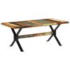 vidaXL Mesa de jantar 180x90x73 cm madeira recuperada maciça