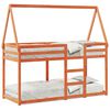 vidaXL Beliche com telhado 75x190 cm madeira pinho maci&ccedil;a castanho-mel