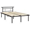 vidaXL Estrutura de cama 120x200 cm metal preto