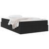 vidaXL Cama com arruma&ccedil;&atilde;o e colch&atilde;o Preto 120 x 190 cm Veludo