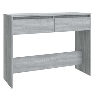 vidaXL Mesa consola 100x35x76,5 cm derivados madeira cinzento sonoma