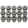 vidaXL Pin&ccedil;as ER25 15 pcs p/ conjunto de ferramentas de torneamento