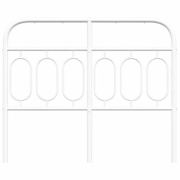 vidaXL Cabeceira de substitui&ccedil;&atilde;o 120 cm metal branco