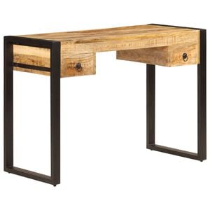 vidaXL Secret&aacute;ria com 2 gavetas madeira mangueira maci&ccedil;a 110x50x77 cm