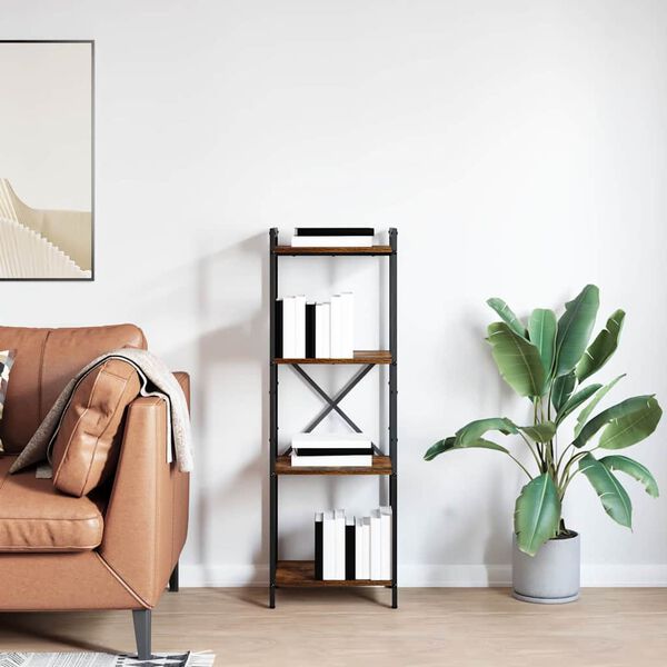 vidaXL Estante Carvalho Defumado 40 x 30 x 85 cm Madeira processada