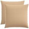 vidaXL Almofada com travesseiro HEERLEN 2 unid. Creme Tecido