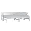 vidaXL Estrutura sof&aacute;-cama de puxar 2x(90x200) cm pinho maci&ccedil;o branco