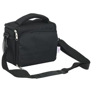 vidaXL Saco para c&acirc;mara com capa imperme&aacute;vel tecido oxford preto