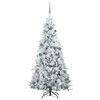vidaXL &Aacute;rvore de Natal Articulada Artificial Branco 210 cm PE e PVC