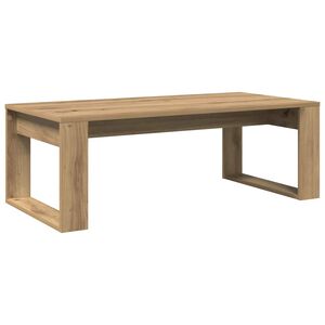 vidaXL Mesa de centro 102x50x35 cm deriv. madeira carvalho artisiano
