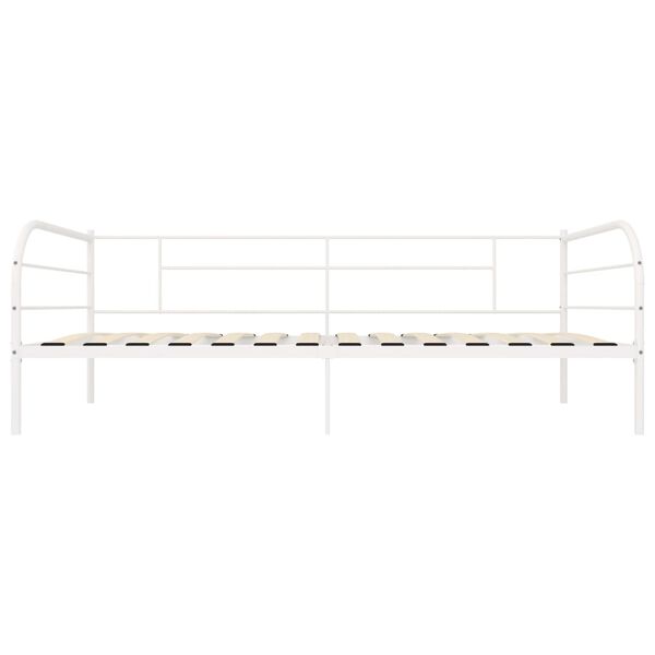 vidaXL Estrutura sof&aacute;-cama 90x200 cm metal branco