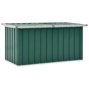vidaXL Caixa de armazenamento para jardim verde 129x67x65 cm