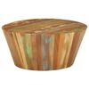 vidaXL Mesa de centro &Oslash;65x31 cm madeira recuperada maci&ccedil;a
