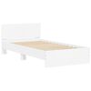 vidaXL Estrutura cama c/ cabeceira 100x200 cm derivados madeira branco