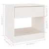 vidaXL Mesas de cabeceira 2 pcs 40x31x40 cm pinho maciço branco