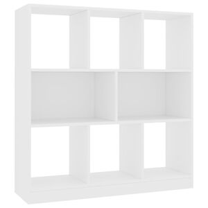 vidaXL Estante 97,5x29,5x100 cm derivados de madeira branco