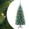 vidaXL &Aacute;rvore de Natal Artificial com 150 LEDs Verde 120 cm PE e PVC