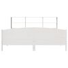vidaXL Cama com estante sem colch&atilde;o 180x200 cm pinho maci&ccedil;o branco