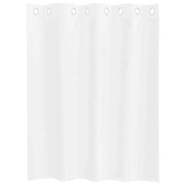 vidaXL Cortina de Voile 2 pcs Branco 140 x 140 cm Poli&eacute;ster