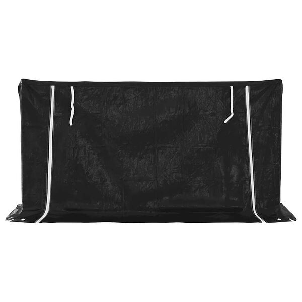 vidaXL Rack de lenha tampa de chuva 200,5x60,5x110,5cm a&ccedil;o galvanizado