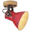 vidaXL Candeeiro de parede 25 W 11,5x11,5x25cm E27 vermelho desgastado