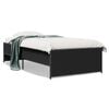 vidaXL Estrutura de cama 90x200 cm derivados de madeira/metal preto