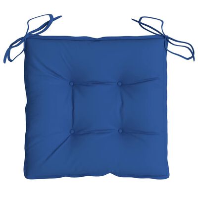 vidaXL Almofadões de cadeira 2 pcs 50x50x7 cm tecido oxford azul
