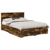 vidaXL Estrutura da Cama com gaveta Carvalho Fumado 135 x 190 cm