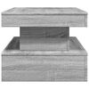 vidaXL Mesa de centro com luzes LED 90x50x40 cm cinzento sonoma