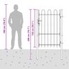 vidaXL Port&atilde;o de Cerca Cinzeto 103 x 200 cm A&ccedil;o revestido a p&oacute;