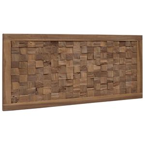 vidaXL Cabeceira Natural 100 cm Madeira de Teca S&oacute;lida