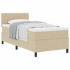 vidaXL Cama Box com cabeceira Cinza Claro e Branco 90 x 200 cm