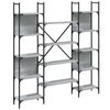 vidaXL Estante 155,5x24x166,5 cm derivados de madeira cinzento sonoma
