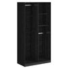 vidaXL Guarda-roupa Carvalho preto 100 x 50 x 200 cm
