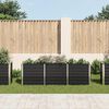 vidaXL Canteiro elevado jardim aço galvanizado 240x40x77 cm antracite