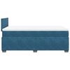 vidaXL Cama boxspring com colch&atilde;o 120x200 cm veludo azul