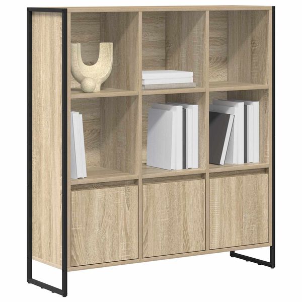 vidaXL Gabinete de Livros 2 pcs Sonoma 99,5 x 30 x 108 cm
